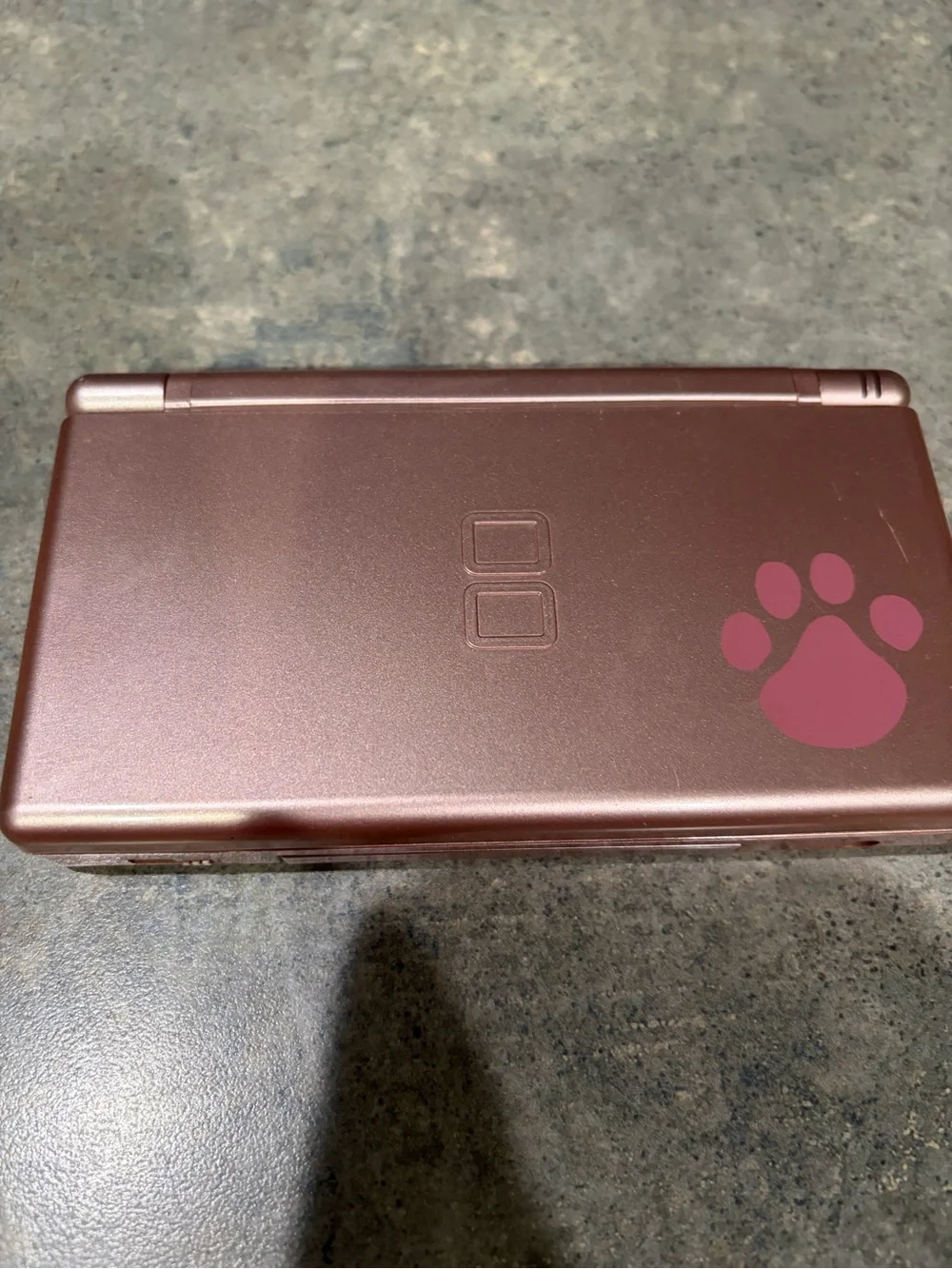 Nintendo Metallic Rose DS Lite with Pink Paw Accent Nintendo’s